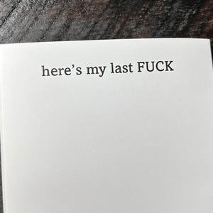 Hilarious 'Here’s my last Fuck' Funny Notepad | 50 Pages of Pure Entertainment Note Pad