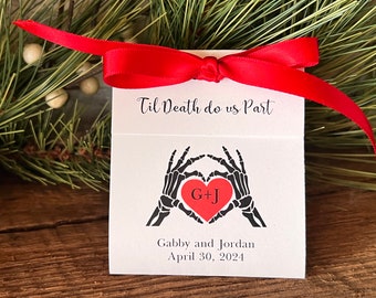 Til Death Do Us Part | Wedding Favors | tea bag favors