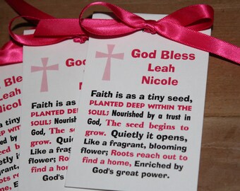 First Holy Communion Favors | Baptism Favors | Christening Keepsake | Religious Gift for Guests