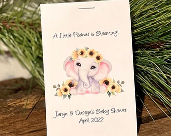 Baby Shower Favors, Flower Seed Packets, Baby Sprinkle, Little Peanut Baby Shower Favor