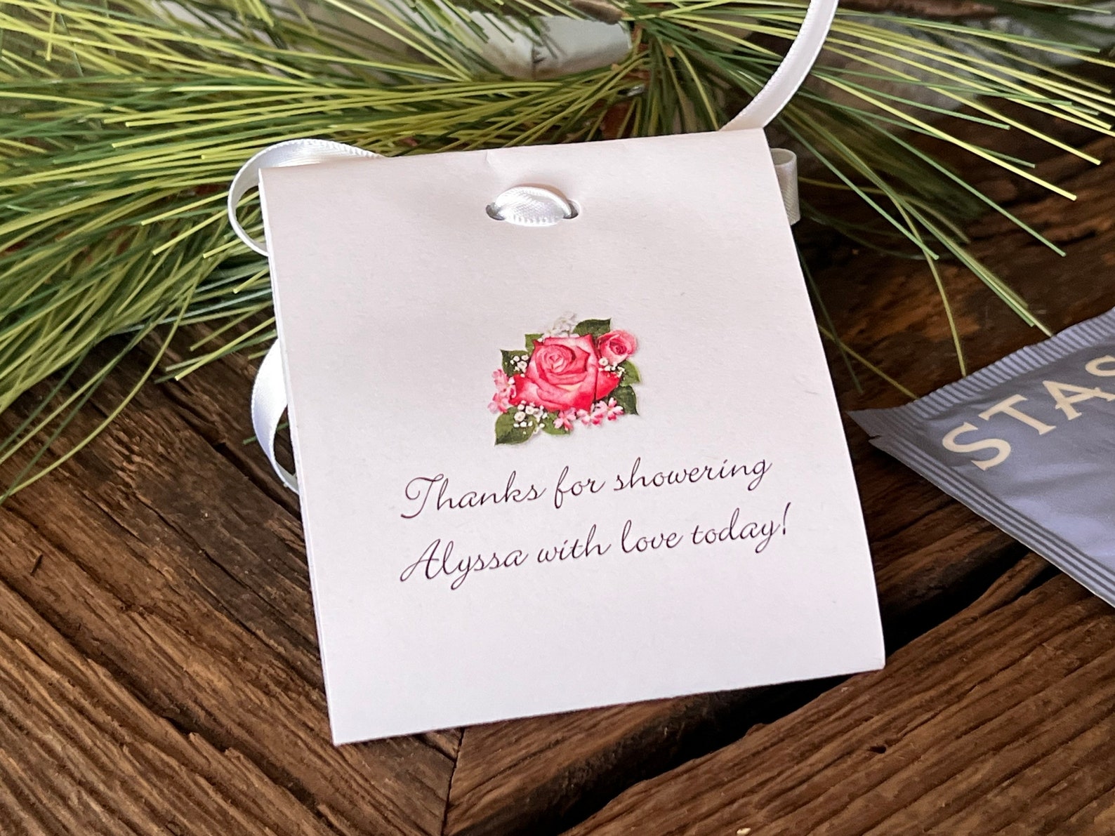 Bridal Shower Tea Favors Personalized Tea Bag for Wedding Etsy
