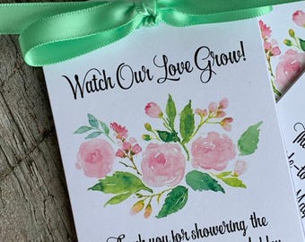 Wedding Favors Seed Packets | Personalized Bridal Shower Favors ~  Reception Favors
