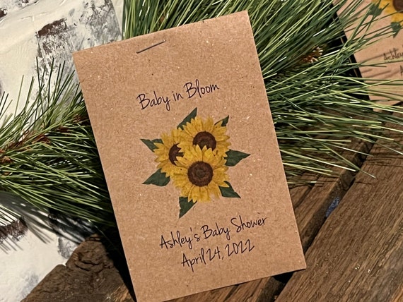 Baby Shower Seed Packet Favor - Baby in Bloom