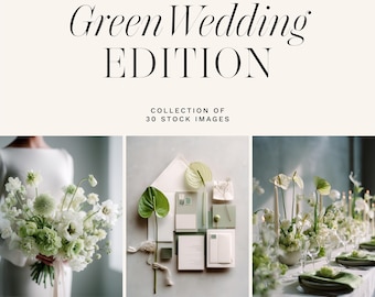 Kolekcja 30 zdjęć stockowych | Edycja Green Wedding – Zdjęcia ślubne w stylu współczesnym