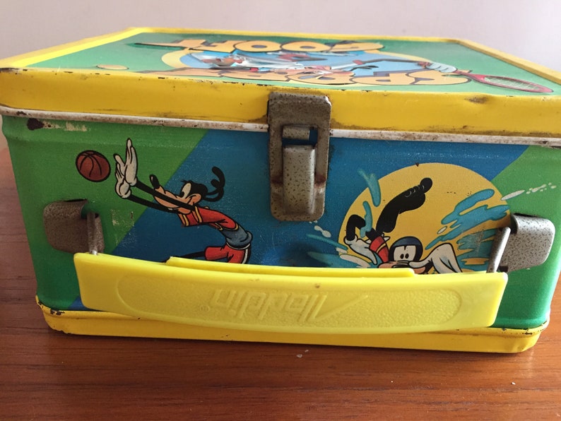 Sport Goofy Metal Lunch Box aladdin 1983 No Thermos Etsy