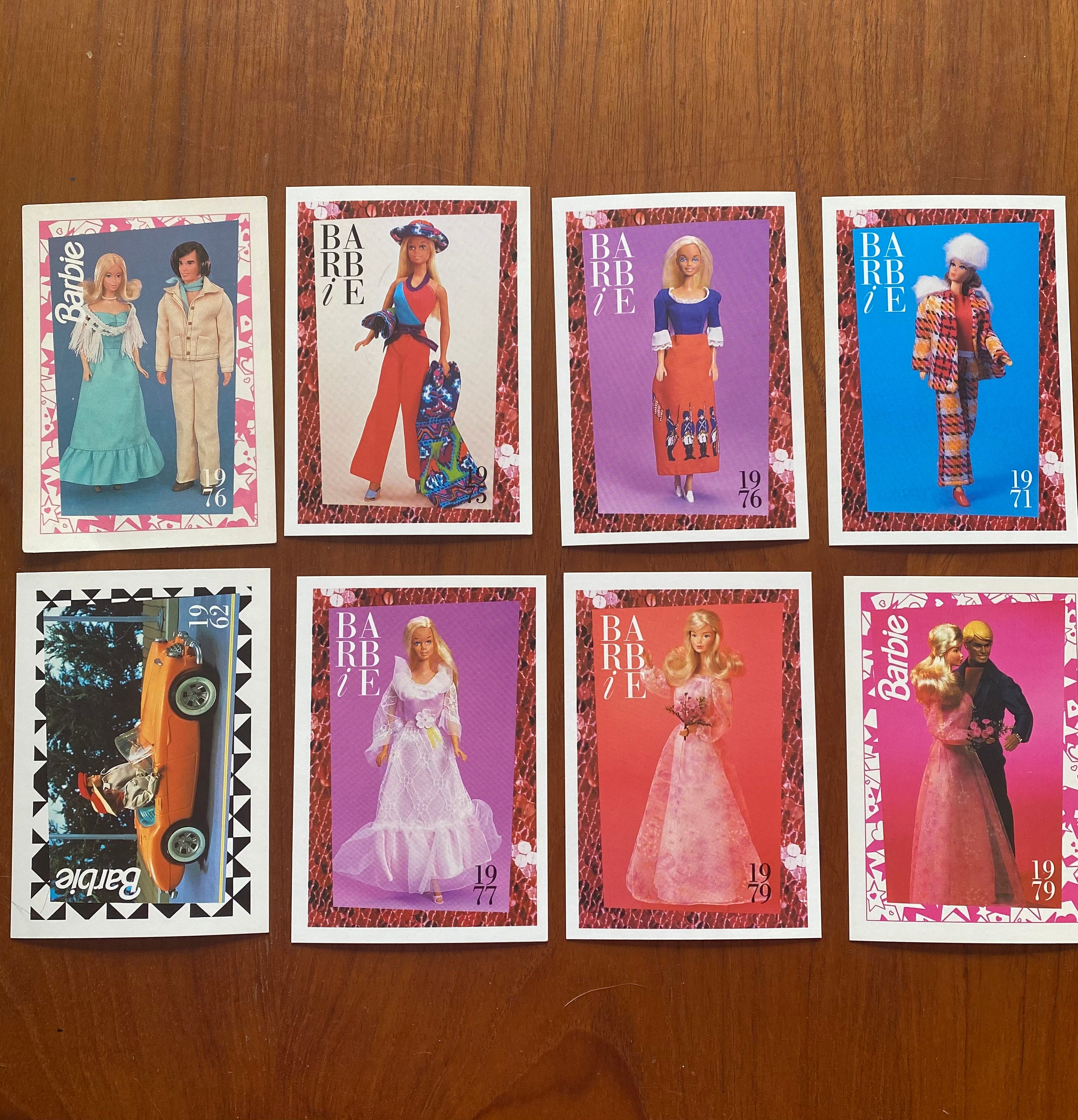 Vintage Barbie Collector Cards Set of 8 1970's Trading Etsy