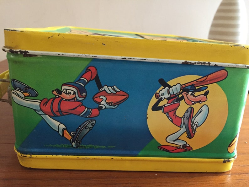Sport Goofy Metal Lunch Box aladdin 1983 No Thermos Etsy