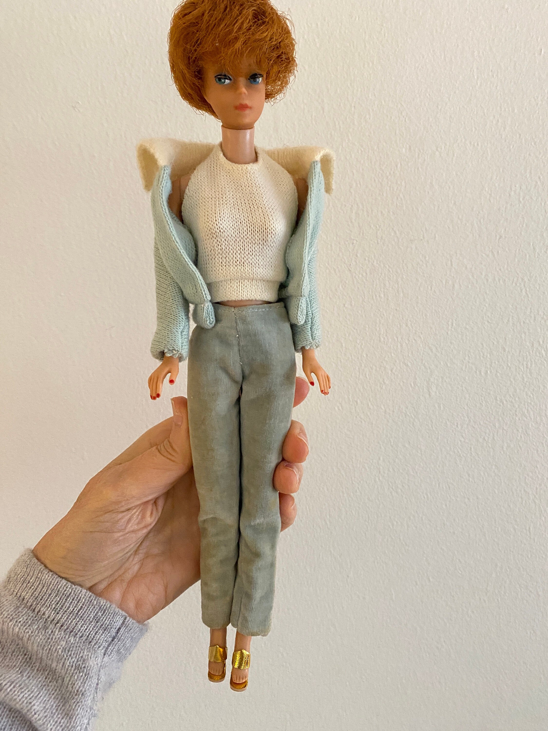 Vintage Titian Bubble Cut Barbie 1961 850 Wearing Mood for Music 