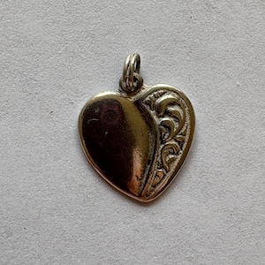Vintage Sterling Silver Heart Charm