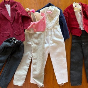 Vintage Assorted Ken Clothes 1980&#39;s Tuxedo&#39;s
