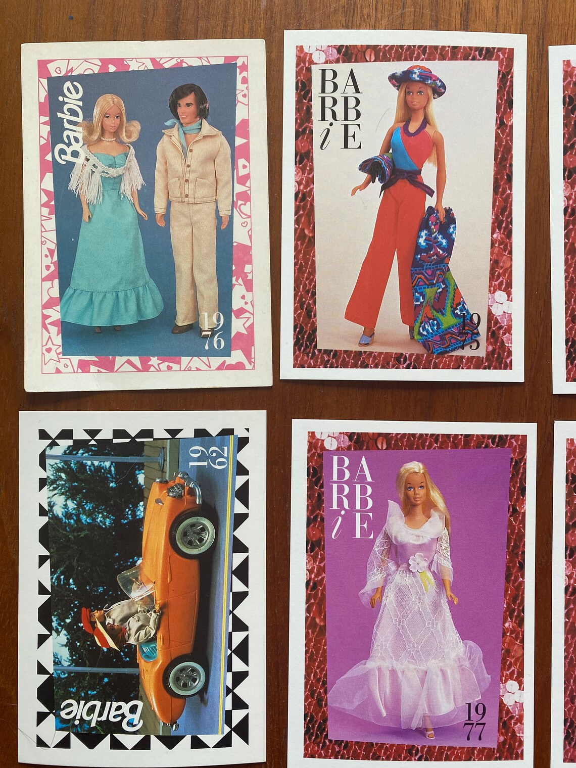 Vintage Barbie Collector Cards Set of 8 1970's Trading Etsy