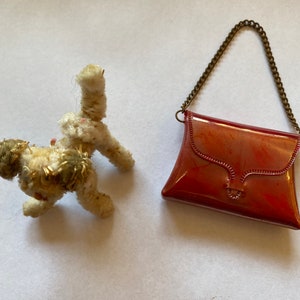 Vintage IDEAL Tammy Accessoires von Walking Her Pet, Tammy Hund, Tammy Geldbörse