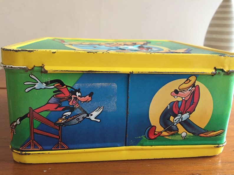 Sport Goofy Metal Lunch Box aladdin 1983 No Thermos Etsy