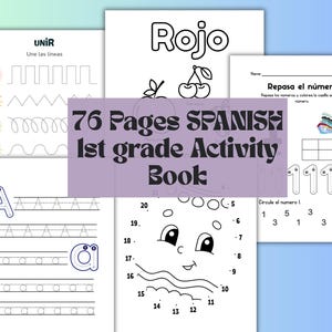 Livro de atividades em espanhol para crianças, Kinder (download digital) libro de actividad para ninos, cuaderno de atividades, livro de atividades em espanhol