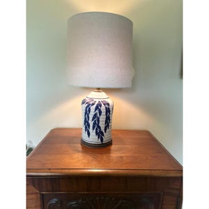 Vintage Studio Pottery Ceramic Lamp Hand Thrown Art Pottery Base Unique Glaze