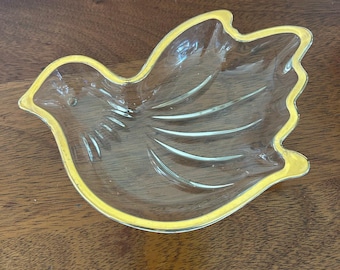 Vintage Mikasa Golden Dove Glass Dish.