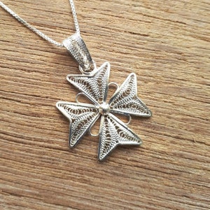 Croix De Malte En Argent Sterling 925 émaillée - Bijou Neuf Avec étiquettes - Symbole Historique
