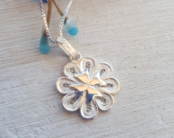 Maltese Cross Filigree Pendant, Sterling Silver Maltese Cross, Malta Gifts, Malta Souvenirs, Croce di Malta, Handmade in Malta, Malta Cross