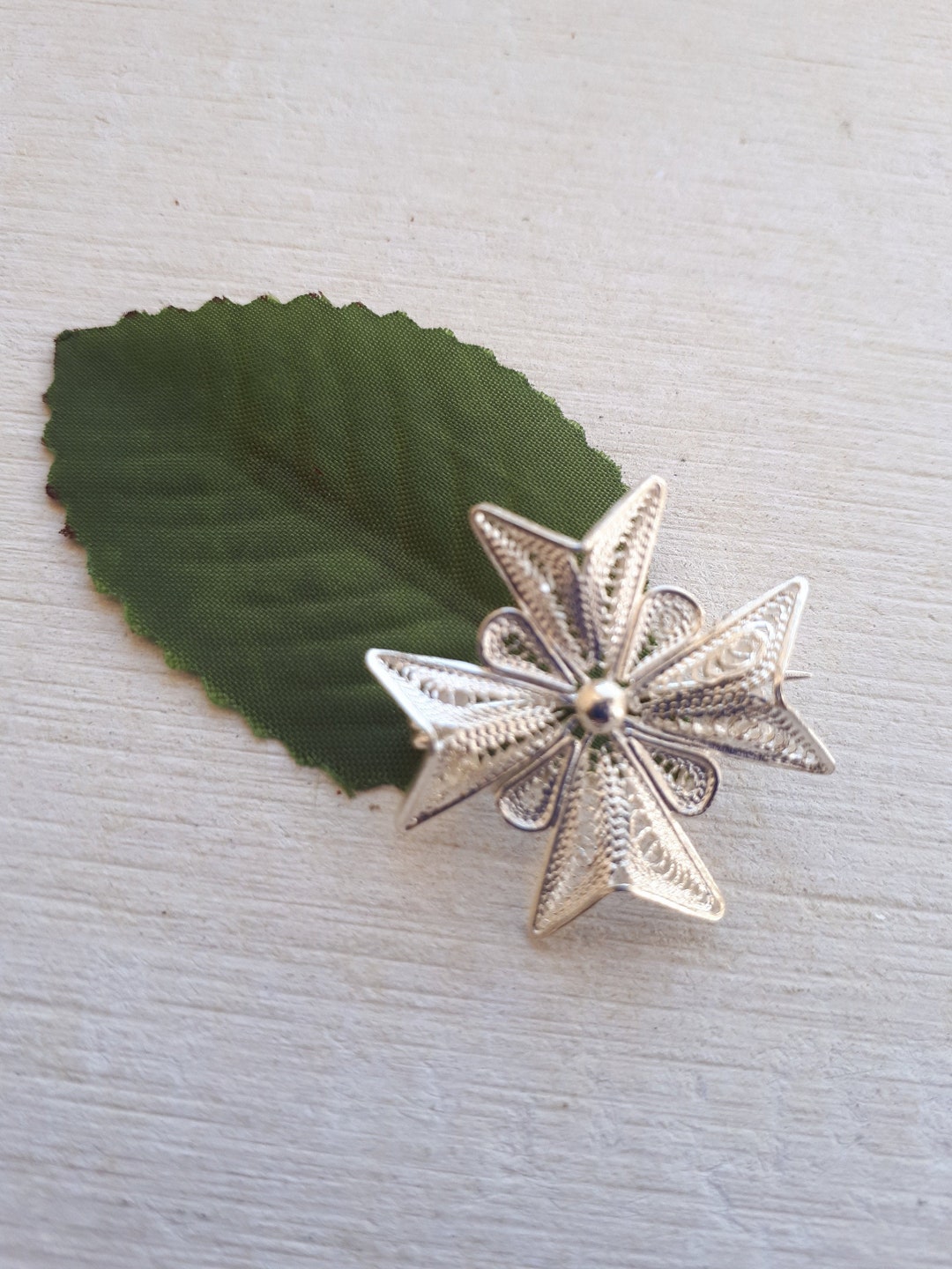 Sterling Silver Maltese Cross Brooch Handmade in Malta 2.50cm - Etsy