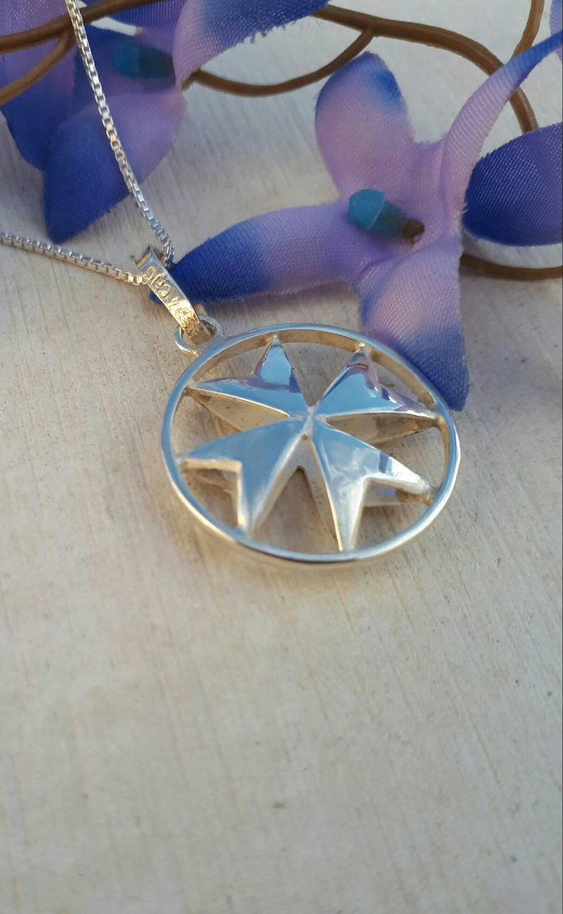 Malta handmade gifts and souvenirs Sterling silver maltese cross necklace Croce di Malta Knights of Malta cross pendant
