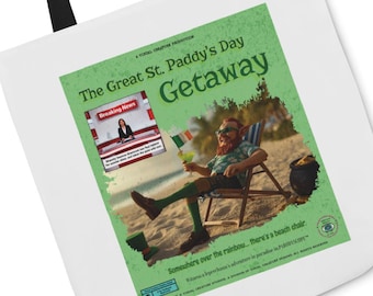 Funny Leprechaun St. Patrick's Day Tote Bag | Irish Holiday Carryall