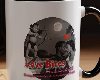 Love Bites Mug | Anti-Cupid Valentine Parody, 60s B-Movie