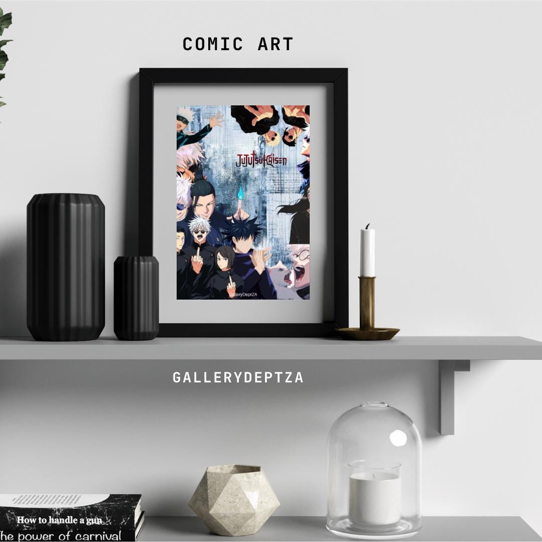 Jujutsu Kaisen Anime Wall Art | Digital Download Poster | Gojo, Yuji or ...