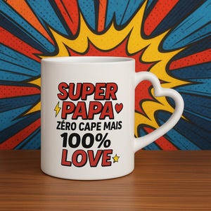 Super Dad Mug / Everyday Hero Gift Cup, Original Gift Idea for Father&#39;s Day, Birthday or Christmas