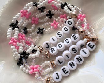 BLACKPINK Members | Member Set | Handmade Kpop Beaded Bracelet | BLINK Blackpink Bracelets