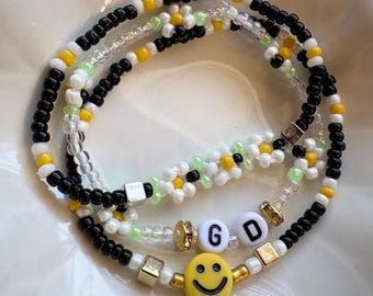 GDRAGON Beaded Bracelet | PEACEMINUSONE Set | Handmade KPOP Bracelets | Bigbang Friendship Bracelets