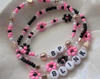 BLACKPINK Beaded Bracelet Set | Handmade KPOP Bracelets | BLINK Friendship Bracelets