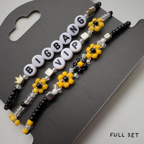 BIGBANG Beaded Bracelet Set | Handmade KPOP Bracelets | VIP