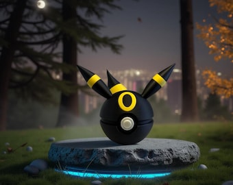 Umbreon 3D Gedrucktes Fan Art Sammlerstück