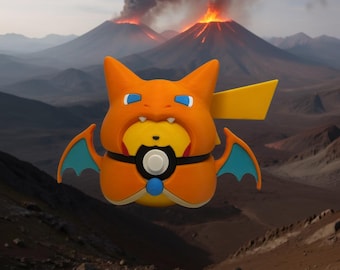Pika Charizard Poncho 3D Printed Fan Art Collectible