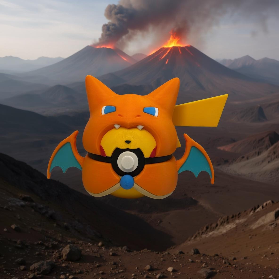 Pika Charizard Poncho