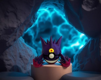 Mega Gengar 3D Printed Fan Art Collectible