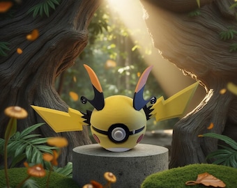 Mega Raichu X 3D Printed Fan Art Collectible