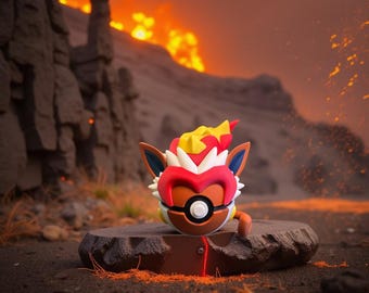 Infernape 3D-geprint fanart-verzamelobject