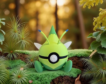 Celebi 3D Printed Fan Art Collectible