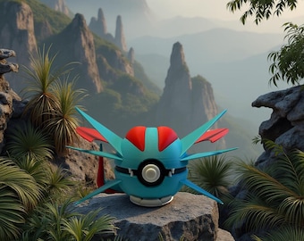 Arte de fan de Salamence impreso en 3D coleccionable
