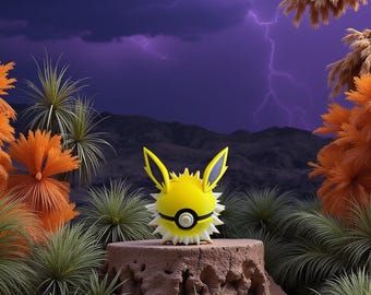 Fan Art Jolteon imprimé en 3D à collectionner