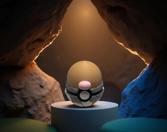Diglett 3D-geprint fanart-verzamelobject