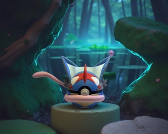 Ash-Greninja & Greninja 3D Gedrucktes Fan Art Sammlerstück