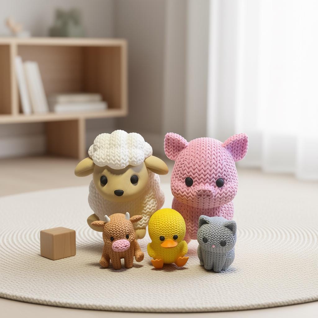 Knitted Animals (Set 1)