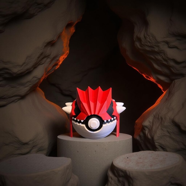 Groudon 3D Gedrucktes Fan Art Sammlerstück