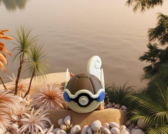 Wartortle 3D Gedruckt Fan Art Sammlerstück
