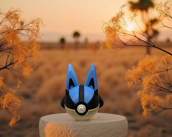 Arte de fan de Lucario impreso en 3D coleccionable