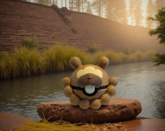Bidoof 3D Printed Fan Art Collectible