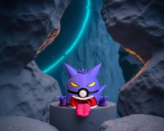 Gigantamax Gengar 3D Printed Fan Art Collectible