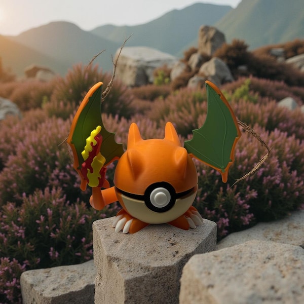 Charizard 3D Gedrucktes Fan Art Sammlerstück